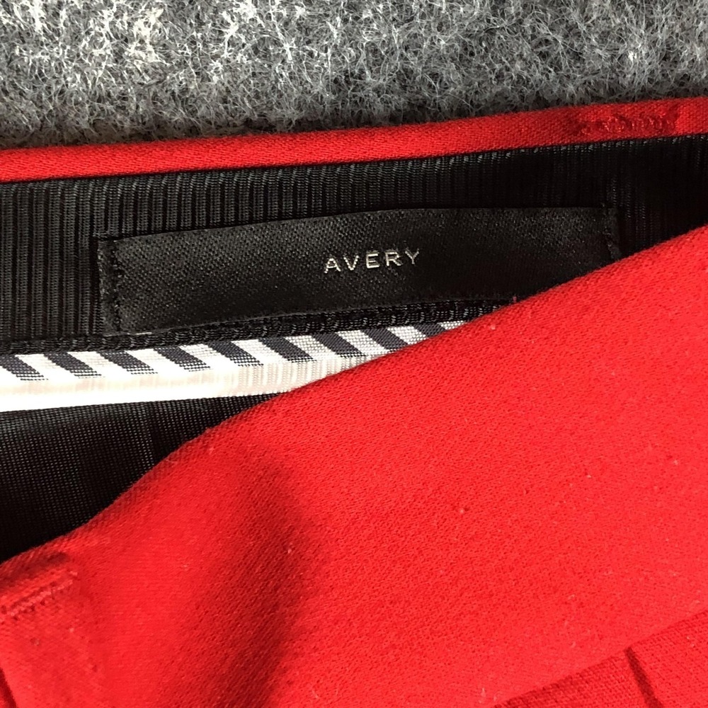 Banana Republic Avery Pants Womens Petite 0 Red Straight Leg Dress Work Stretch‎ - Picture 7 of 16